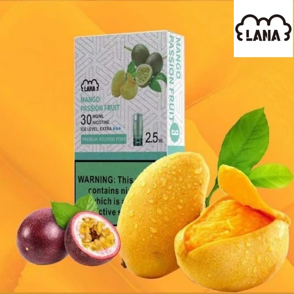 LANA拉娜電子菸一代煙彈 換彈設計 2.5mlX3枚入|芒果百香果